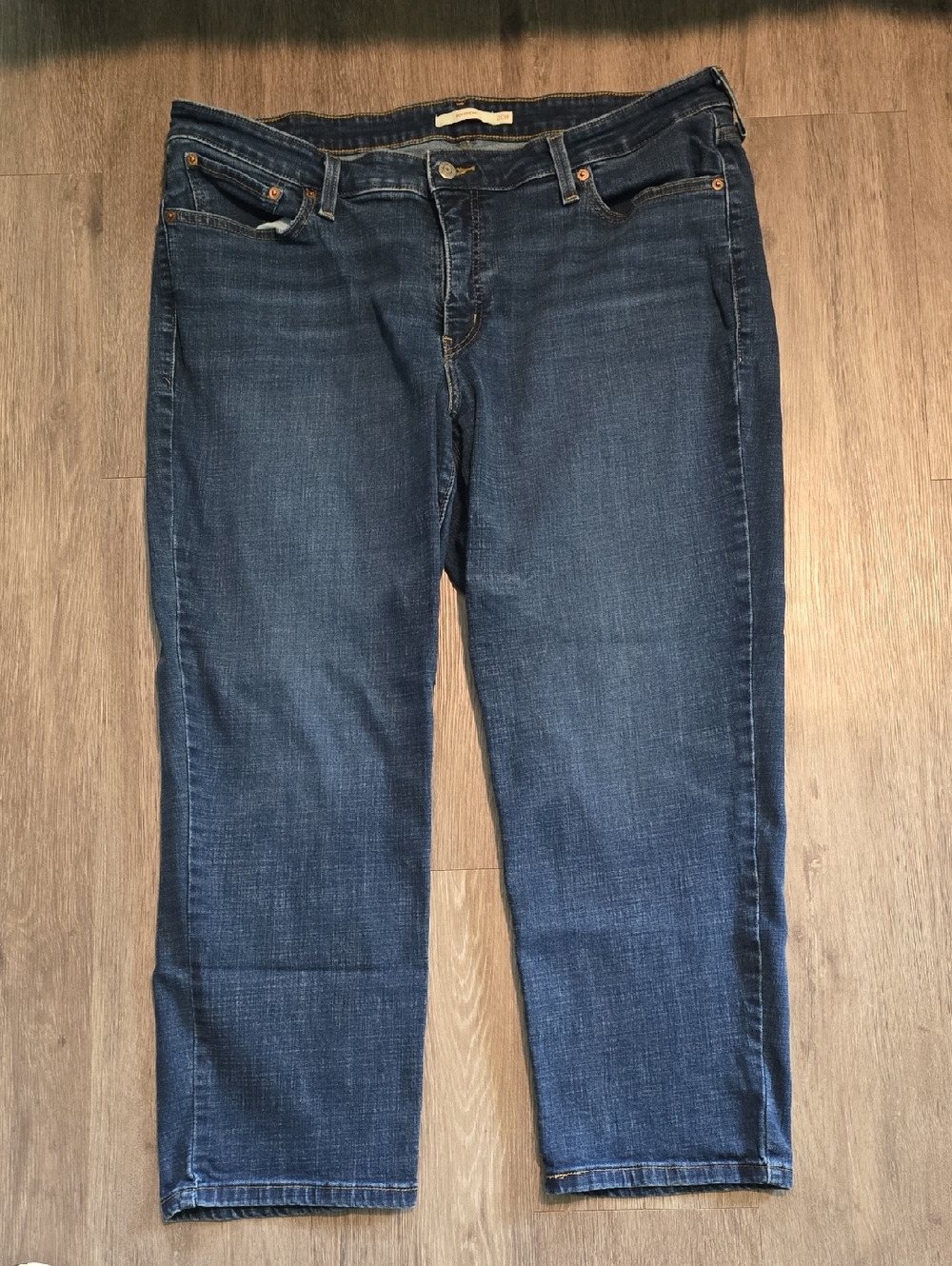 Levi's Women's Dark Wash Straight Leg Jeans
